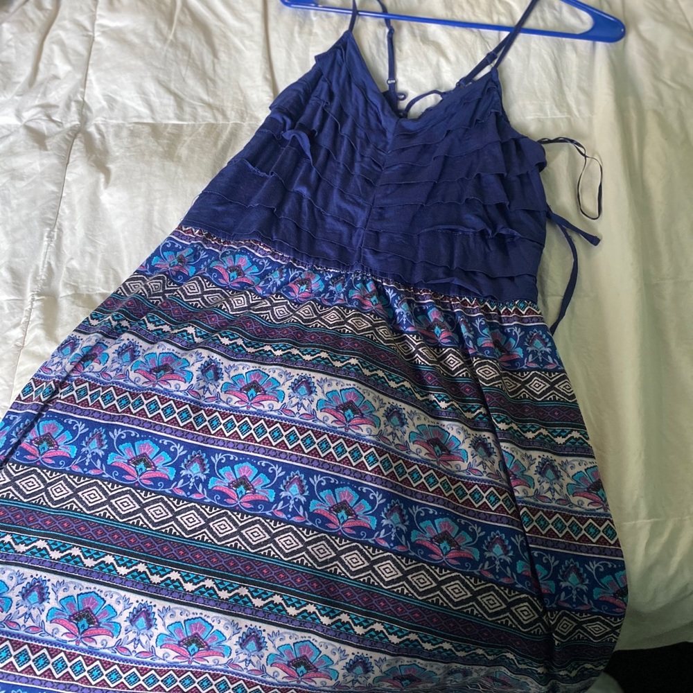 Summer dress in dark blue